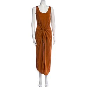 Anemone Scoop Neck Long Dress - XS -